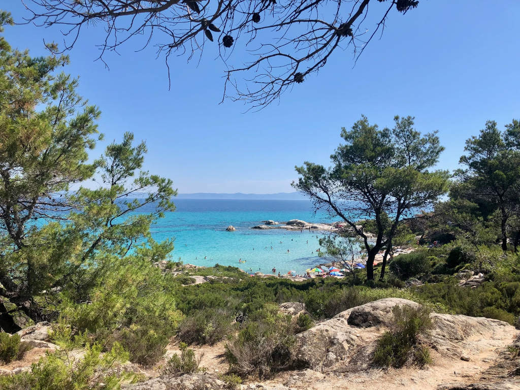 0013 Chalkidiki Sarti Schoene Aussichten Touristik