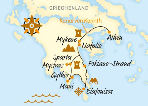 Belvelo Karte Griechenland Schoene Aussichten Touristik