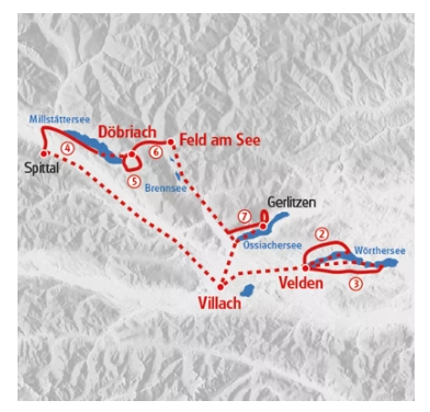 Kaernten Eurotrek karte