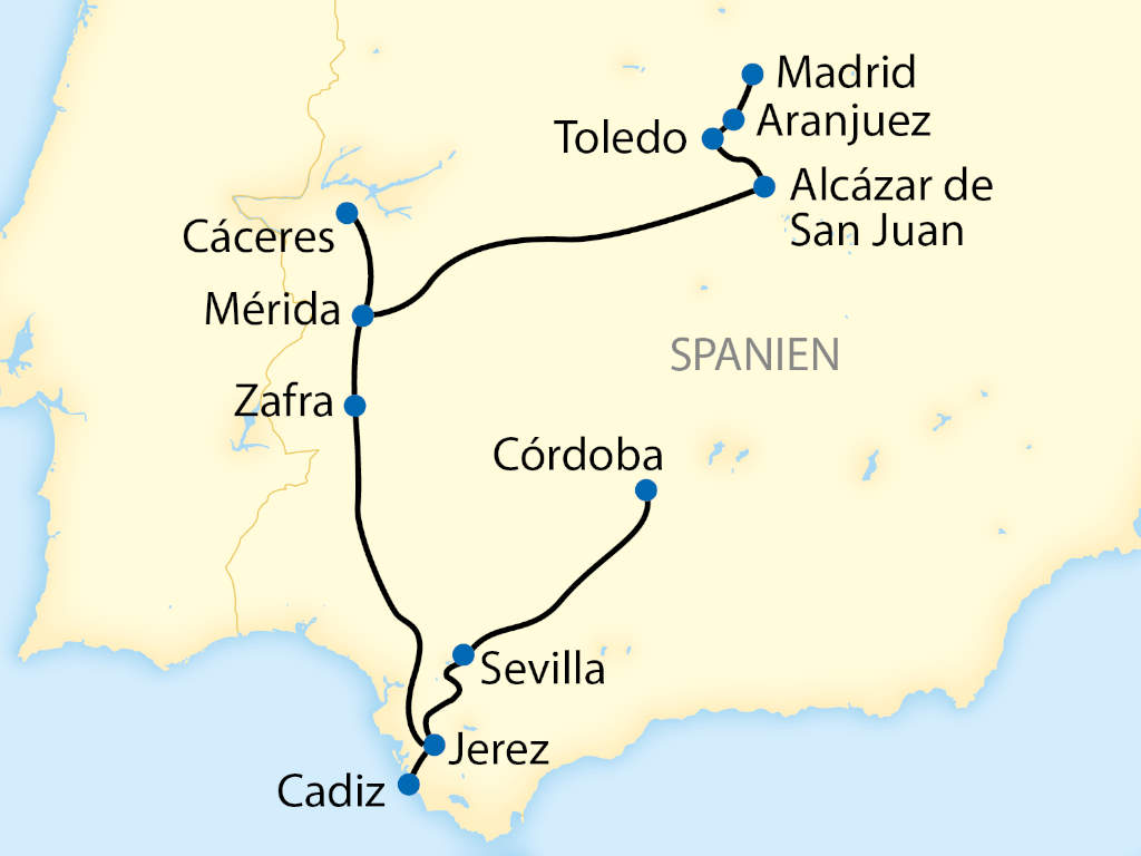 Karte Al Andalus Sevilla Madrid 2866 2867 2026