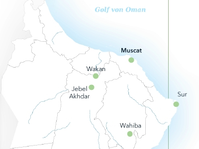 Oman Map Magic Travel